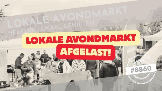lokale avondmarkt afgelast